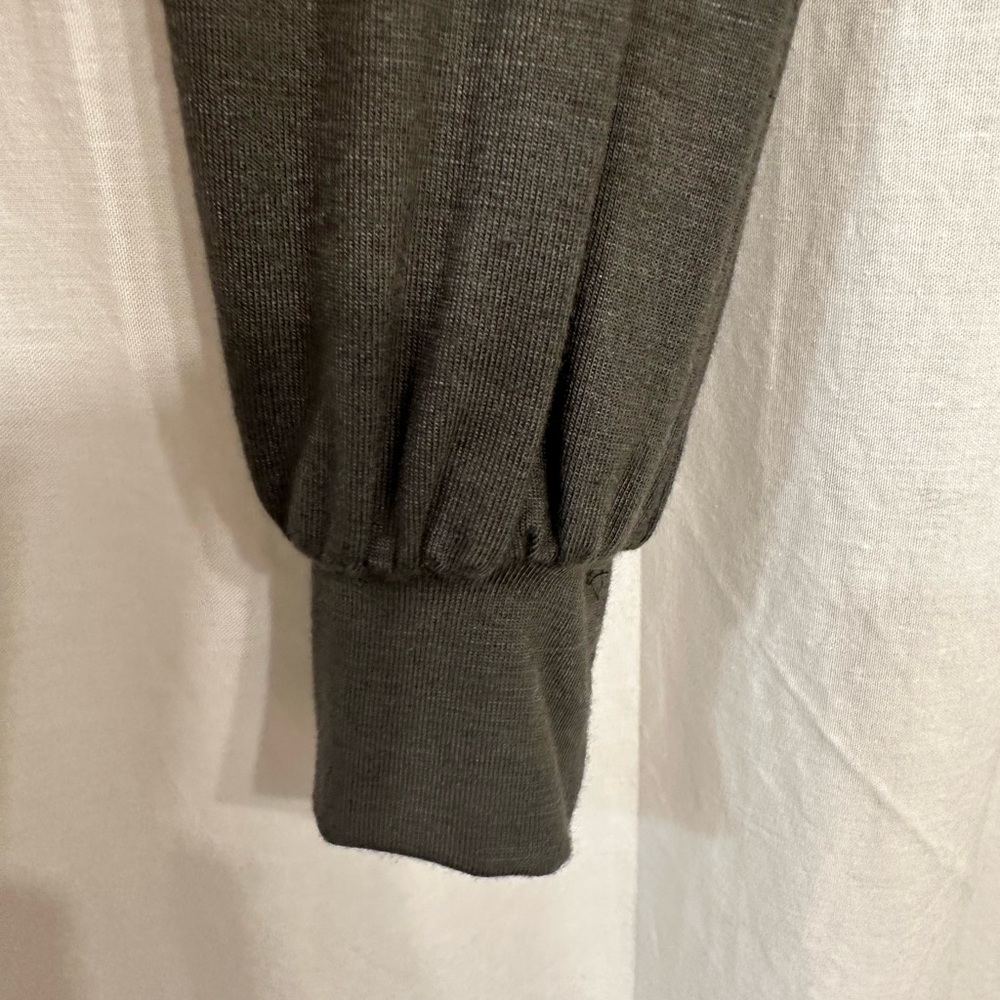 Lulu's Sage V-Neck Long Sleeve Bodysuit - Picture 11 of 11